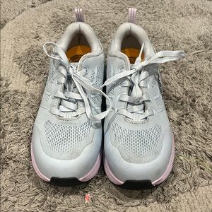 Keen Steel Toe Women’s Light Gray and Pink Sneakers